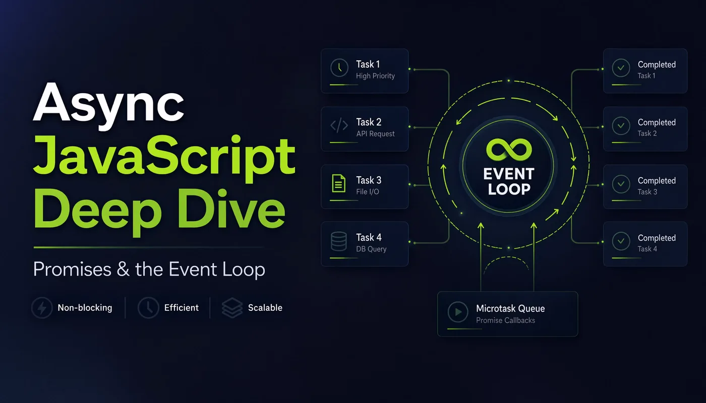 Diagram of the JavaScript event loop with call stack, callback queue and microtask queue