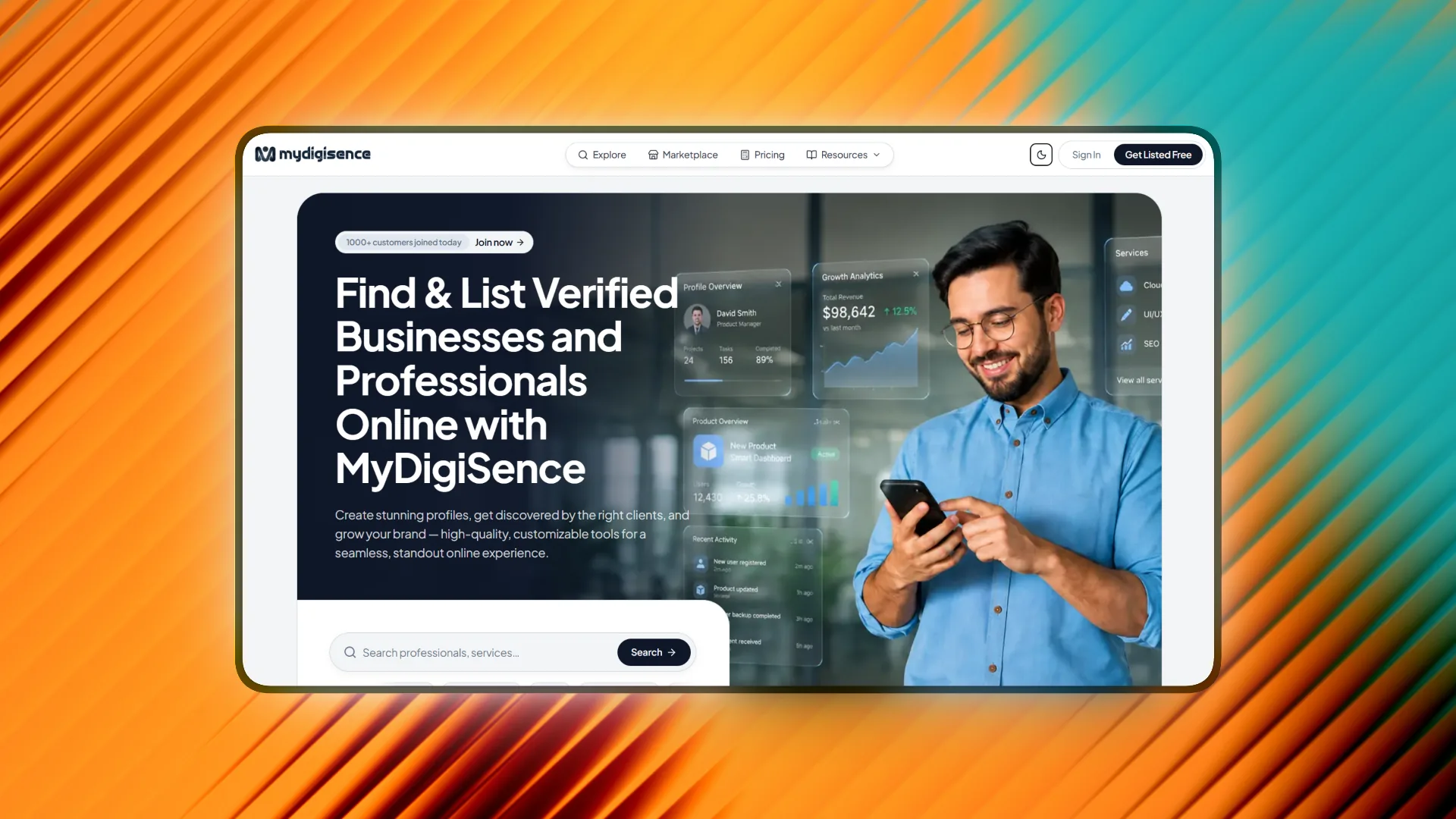 MyDigiSense dashboard